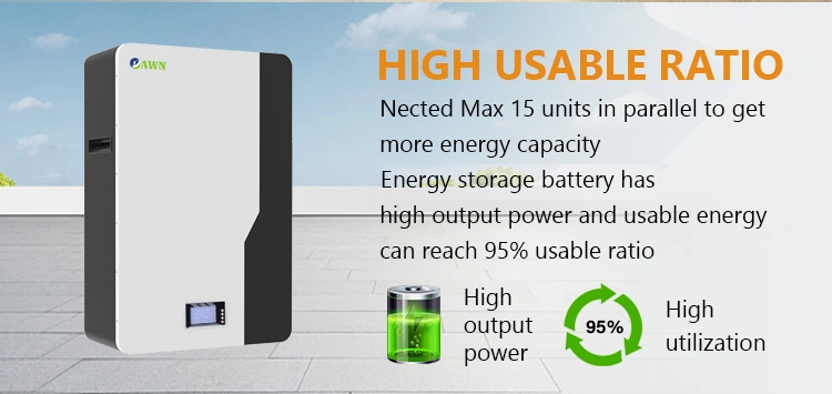 Shenzhen Manufacturer 6000 Cycles Power Station 5-40kwh Energy Storage Lithium Li Ion Battery Packs 48V 100ah 200ah LiFePO4 Cells Lto Solar Battery for Solar