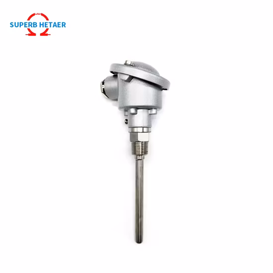 Sensor de alta temperatura Sensor RTD Termopar Tubo de proteção de cerâmica Termopar montado tipo S 95/99 Al2O3 Bainha de cerâmica Termopar com caixa de junção