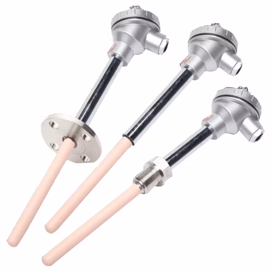 Sensor de temperatura de superfície RTD de resistência térmica de platina de alta precisão e termopar tipo baioneta KJTENS PT100 PT100 Ntc
